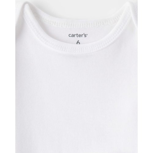 Baby 5-Pack Short-Sleeve Bodysuits - White | Carter's