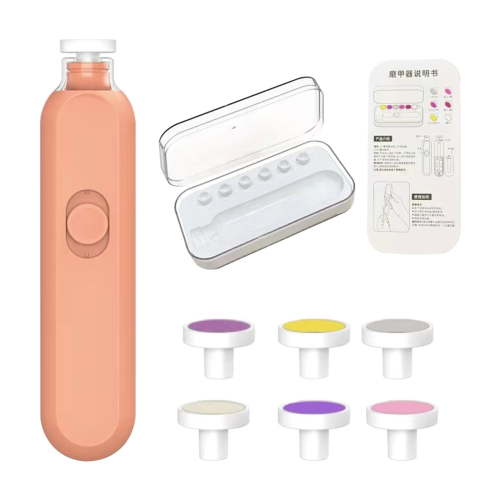 Nail Buffer Safe Nail File Baby Nail Clippers Nail Kit For Newborn Toddler Children'S Fingernails Toenails Set Orange Free Size