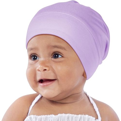 OLESILK Silk Baby Bonnet for 0-6 Months - 100% Mulberry Silk Toddler Hair Bonnet, Adjustable Night Cap for Sleeping