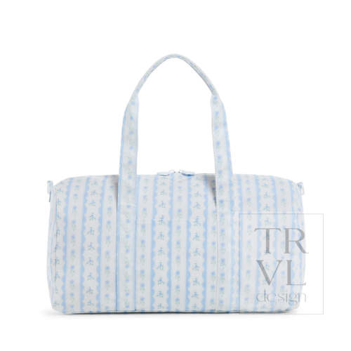 Duffel - Weekender - Ribbon Floral Blue – shopTRVLdesign