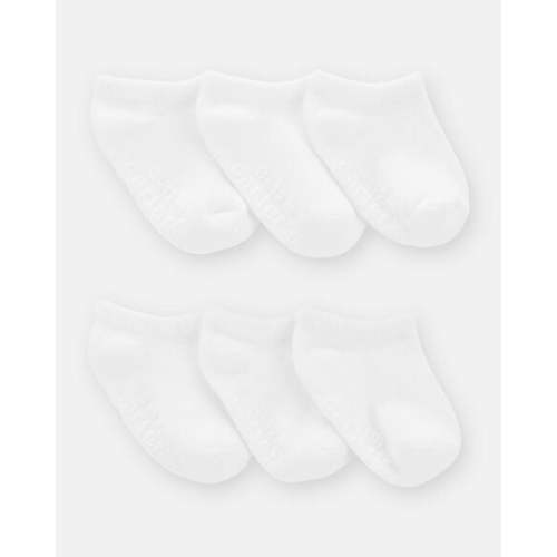 Baby Boy 6-Pack No Show Socks - White | Carter's