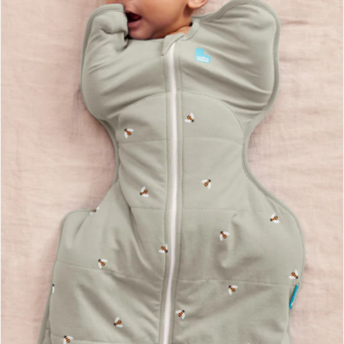 Swaddle Up™ 2.5 TOG Cotton Olive Bees