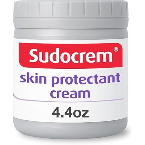 Sudocrem Diaper Rash Cream for Baby's Skin, Triple Action Diaper Rash Paste that Soothes, Treats and Protects, 15.29% Zinc Oxide Cream - 4.4oz (125g)
