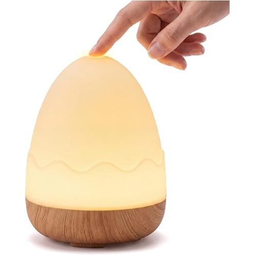 Egg Light for Nursery, Eye-Caring Touch Control Rechargeable Baby Night Light with 13 Color Modes, Dimmable Night Feeding Egg Light for Baby Nursery & Kids Bedroom