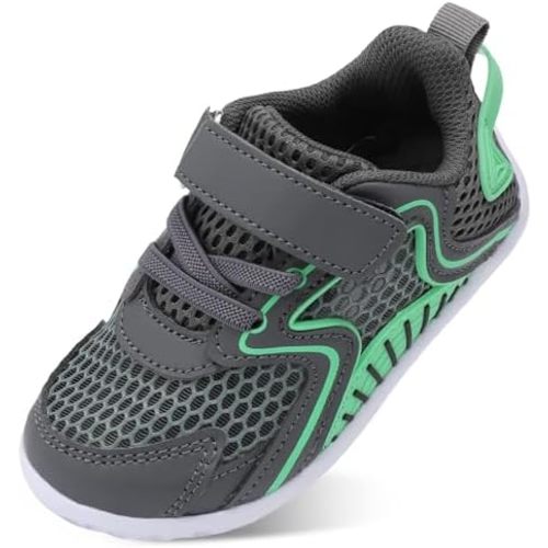 L-RUN Toddler Shoes Barefoot Boys - size 7.5-8 Dark Grey