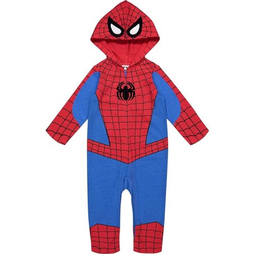 Avengers Spider-Man Zip Up Cosplay Coverall Newborn to Little Kid