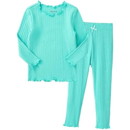 pureborn Baby Pajamas Set Pjs - Kids Toddler Boy Girl Short Long Sleeve Snug Fit Sleepwear 2pcs 12M-7Y