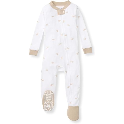 Burt's Bees Baby baby-boys Sleeper Pjs, 100% Organic Cotton, One-piece Footie, Zip Up Jumpsuit, Snug Fit Pajamas
