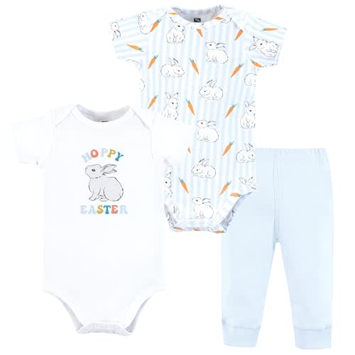 Hudson Baby Unisex Cotton Bodysuit and Pant Set