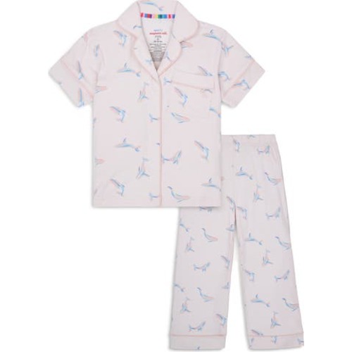Kids' I Whale Always Love You Print Two-Piece Pajamas, 3T