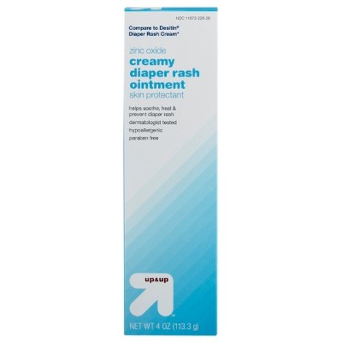 Creamy Diaper Rash Ointment - Zinc Oxide Aloe & Vitamin E - 4oz - up & up™