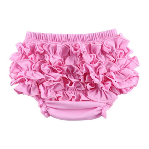 Hpapadks Girls Underwear Baby Girl Ruffle Solid Color Covers Daily Shorts Underpants Pink 0-6 Months