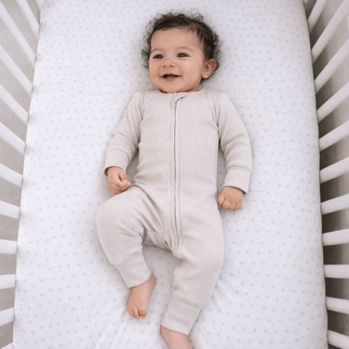 Simply Taupe Rib Convertible Romper