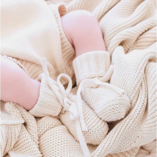 Knit Baby Booties
