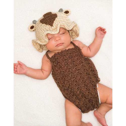 Appa Inspired Crochet Baby Bucket Hat | Fantasy Inspired Baby Hat | Sky Bison Inspired Baby Hat