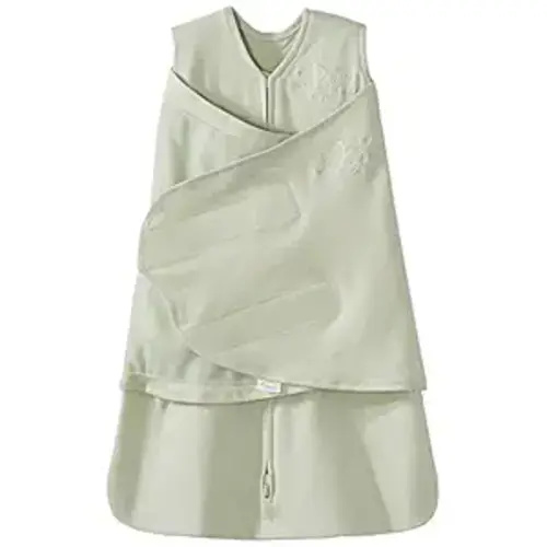 HALO 100% Cotton Sleepsack Swaddle (Sage), Newborn, 0-3 Months