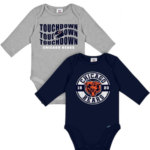 Gerber NFL Baby 2-Pack Long Sleeve Onesie Bodysuit