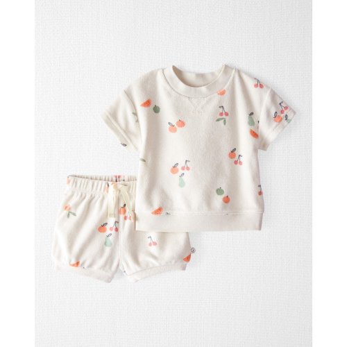 Baby 2-Piece Fruit-Print Terry Set Made with Organic Cotton - Little Planet | Carter's