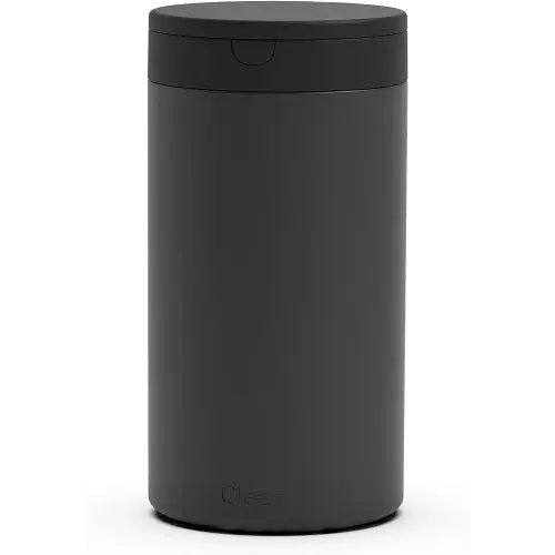 Spectrum Decorative Disinfecting Wipes Container (Black) - Refillable Dispenser for Bathroom, Kitchen, Classroom, Countertop, & Home Storage / Stainless Steel & Rust-Resistant