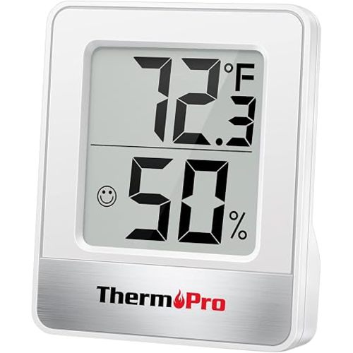 TempPro TP49 Digital Hygrometer Indoor Thermometer Humidity Meter Room Thermometer with Temperature and Humidity Monitor Mini Hygrometer Outdoor Thermometer (Previously ThermoPro)