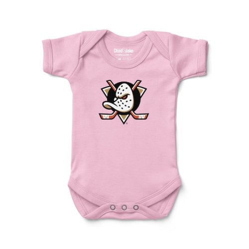 Infant Anaheim Ducks  Chad & Jake Pink Logo Bodysuit