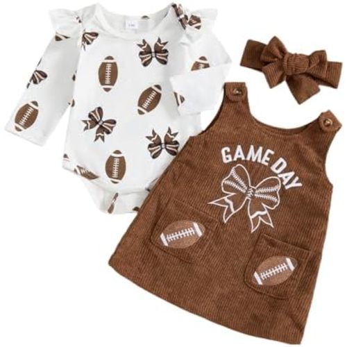 Adobabirl My First Halloween Baby Girl Outfit Pumpkin Ruffle Long Sleeve Romper Overall Dress Headband Cute Fall Clothes