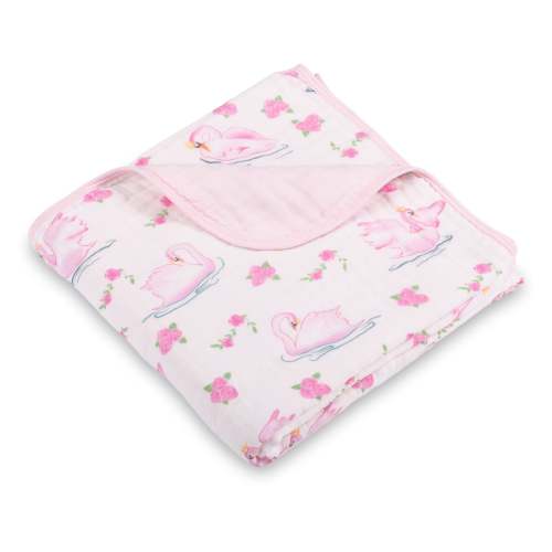 Swan Soirée Muslin Baby Blanket