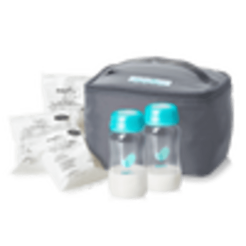 Evenflo Insulated Cooler Bag Accessory Kit with Breast Milk Collection Baby Bottle and Ice Packs – Evenflo Feeding