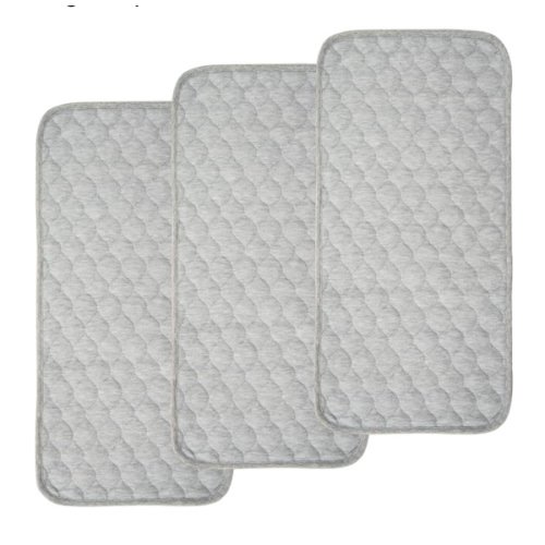 BlueSnail Quilted Thicker Waterproof Changing Pad Liners 3 Count(Gray 13” x 27”)