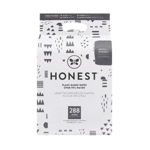 The Honest Company Plant-Based Baby Wipes made with over 99% Water - Pattern Play - 288ct