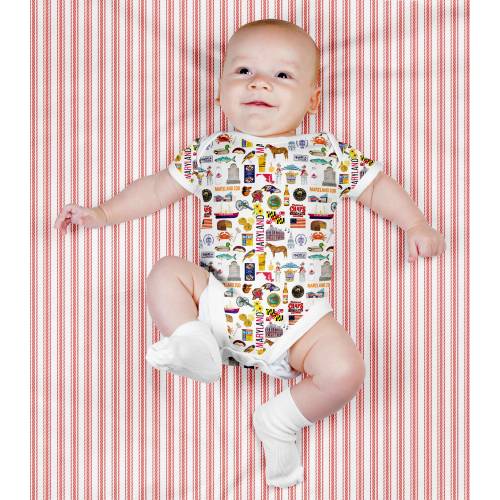 Iconic Maryland Baby  Bodysuit