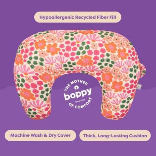 Boppy New Nursing Pillow - Pink Tropical Flowers