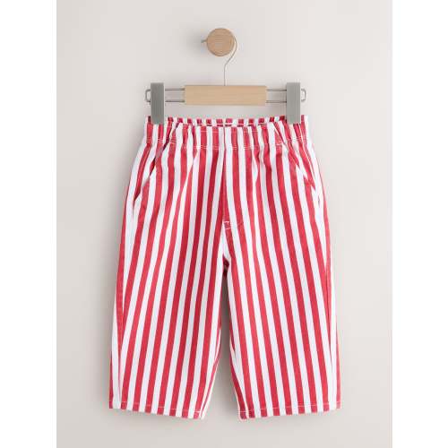 Red/Ecru Pull On Wide Trousers (3mths-7yrs)