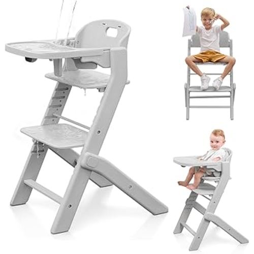 Full-Body Washable Baby High Chair, Growth with Me for 6 Months to Life Family - Adjustable and Convertible High Chair for Babies and Toddlers- Up to 220 Lb -Portable and Easy Operation