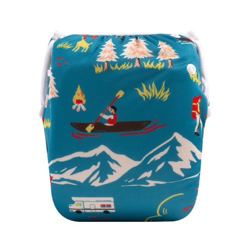 ALVABABY One Size Positioning Printed Swim Diaper - (SWD86A)