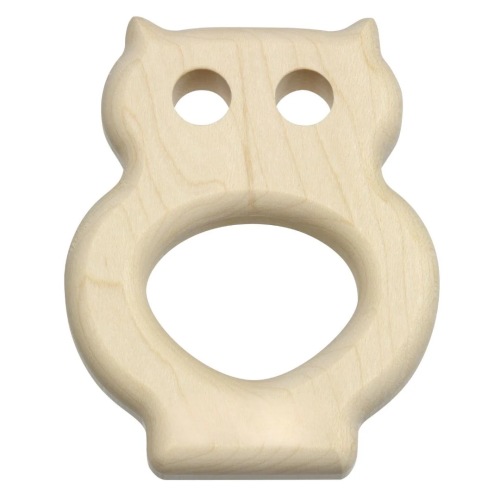 Wooden Owl Baby Teether