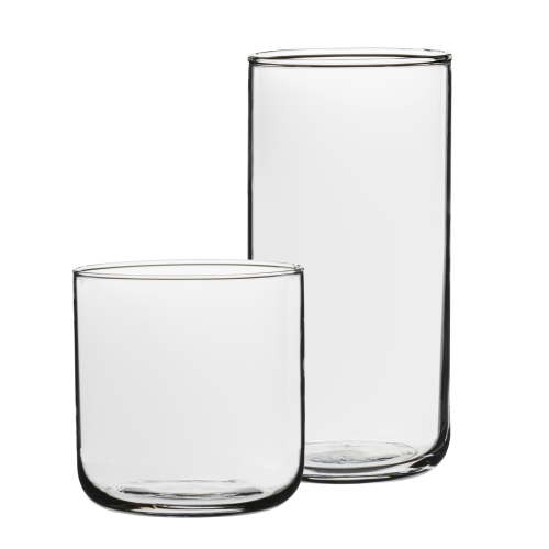 Mainstays Glass Drinkware Set, 12.5 oz and 18 oz, 8-Piece, Retro Straight-Sided Design