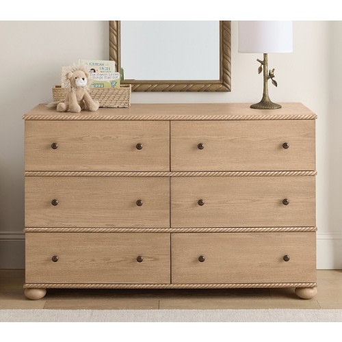Wells 6-Drawer Dresser (52w x 20d") in Seadrift