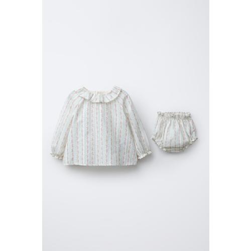 FLORAL SHIRT AND BLOOMERS SET - Multicolored | ZARA United States