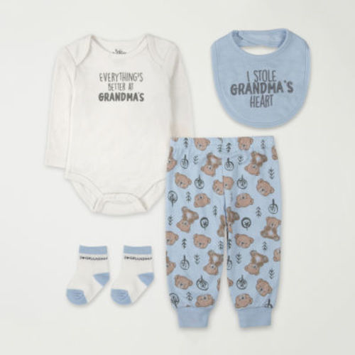 Baby Essentials Baby Boys 4-pc. Baby Clothing Set