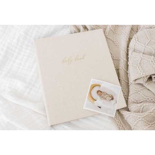 Linen Baby Memory Book: Gender Neutral First Year Keepsake