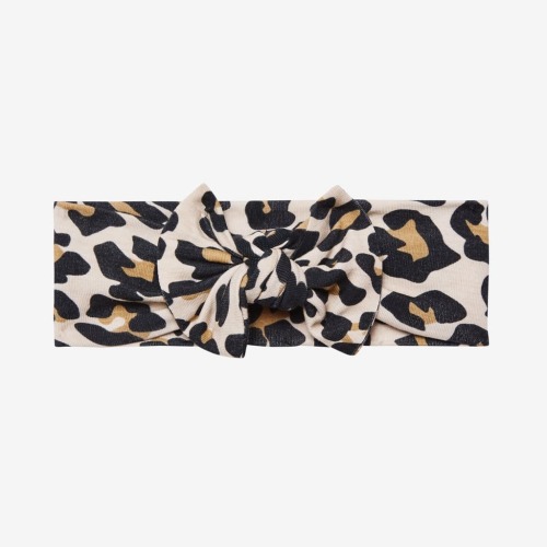 Baby Headwrap | Lana Leopard Tan | Leopard Baby Girl Headband