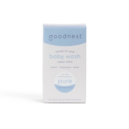 Goodnest 3-in-1 Wash, Shampoo And Soak Tablet Refills - Pure Fragrance Free - 12oz