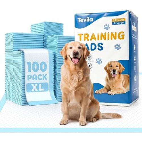 Extra Large Dog Pee Pads 100 Pack, Puppy Pads, Extra Absorbent, 34x28 in