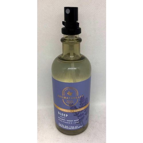 Bath and Body Works Aromatherapy Pillow Mist with Natural Essential Oils (Sleep, Lavender + Vanilla)