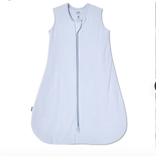 HALO - 1.5 TOG supersoft bamboo wearable blanket, double zipper sleeping bag with weighted feel - blue