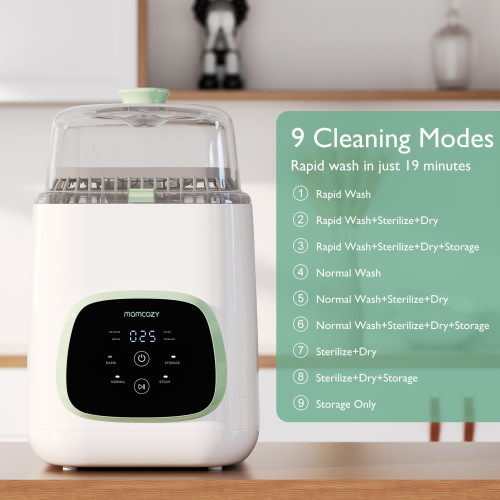 KleanPal Pro Baby Bottle Washer and Sterilizer - Sage