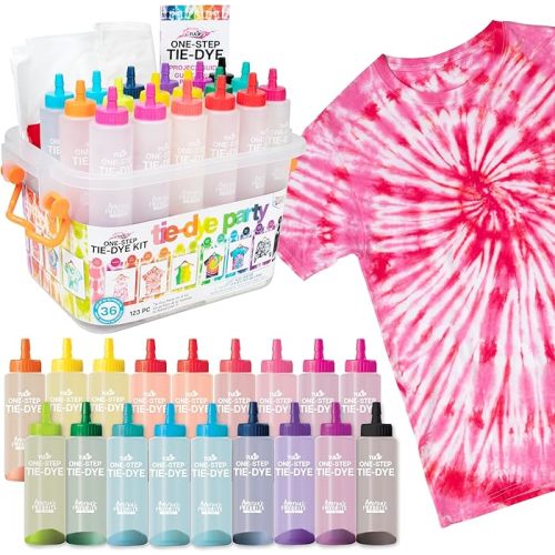 Amazon.com: Tulip One-Step Tie-Dye Party Kit, Set of 123