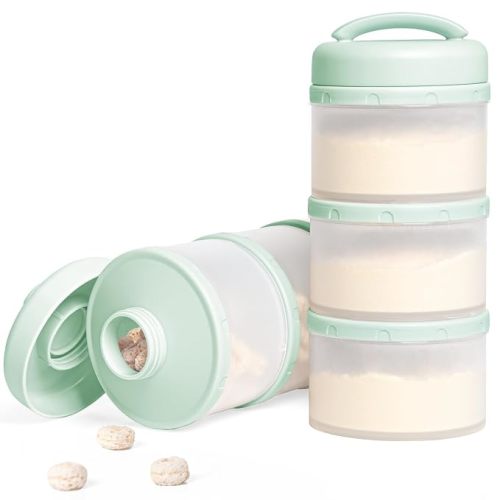 Termichy Stackable Formula Dispenser Portable: Milk Powder Container to go