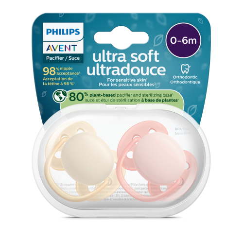 Philips Avent Ultra Soft Pacifier 0-6m Soft Blossom - Walmart.ca